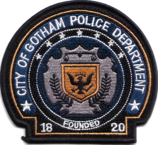 Batman The Dark Knight Movie Gotham Police Logo Patch Deluxe Version, NEW UNUSED picture