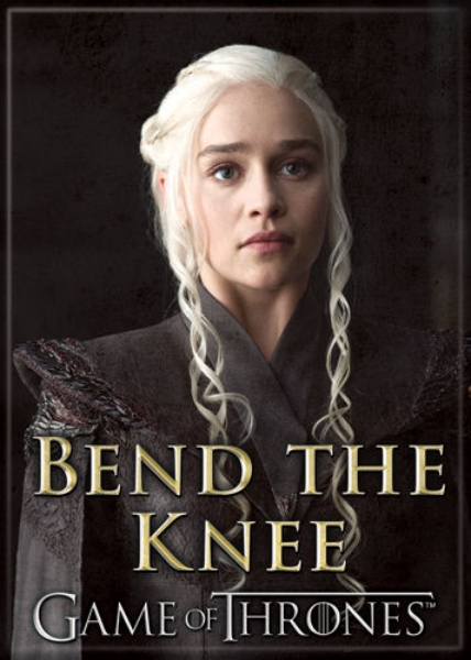 Game of Thrones Daenerys Bend The Knee Photo Image Refrigerator Magnet UNUSED