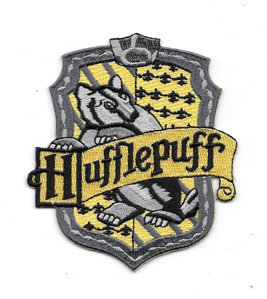Harry Potter House of Hufflepuff Crest British Logo Embroidered Patch NEW UNUSED