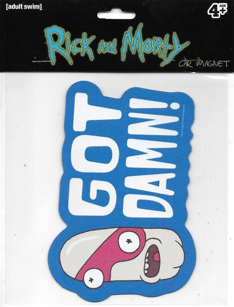 Rick and Morty TV Series Got Damn Noob Noob Face Image Car Magnet NEW picture