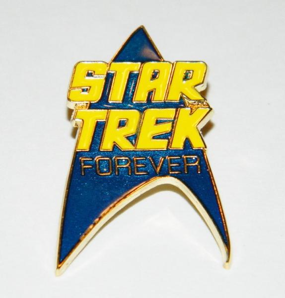 Star Trek Forever Classic Command Chevron Cloisonne Metal Pin 1985 NEW UNUSED