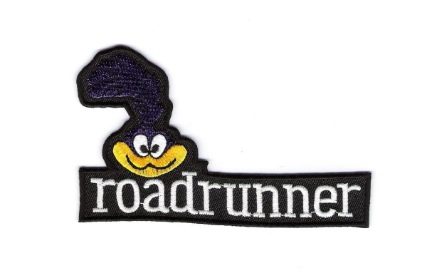 Looney Tunes RoadRunner Face and Name Embroidered Patch, NEW UNUSED