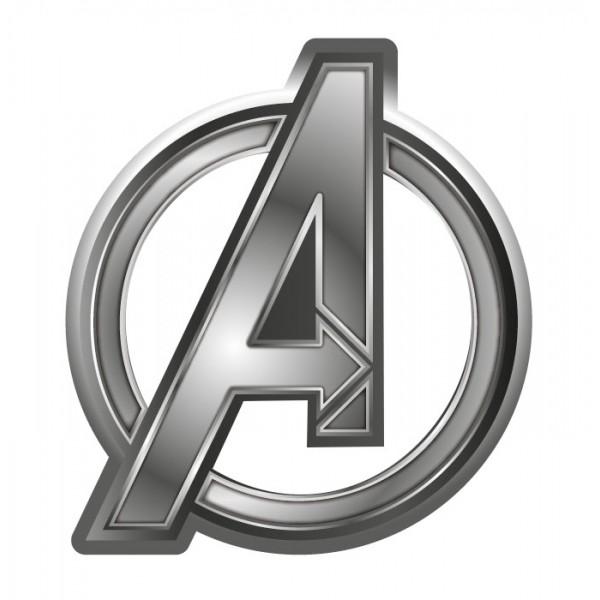 Marvel Comics The Avengers A Logo Image Metal Silver Toned Pewter Lapel Pin NEW
