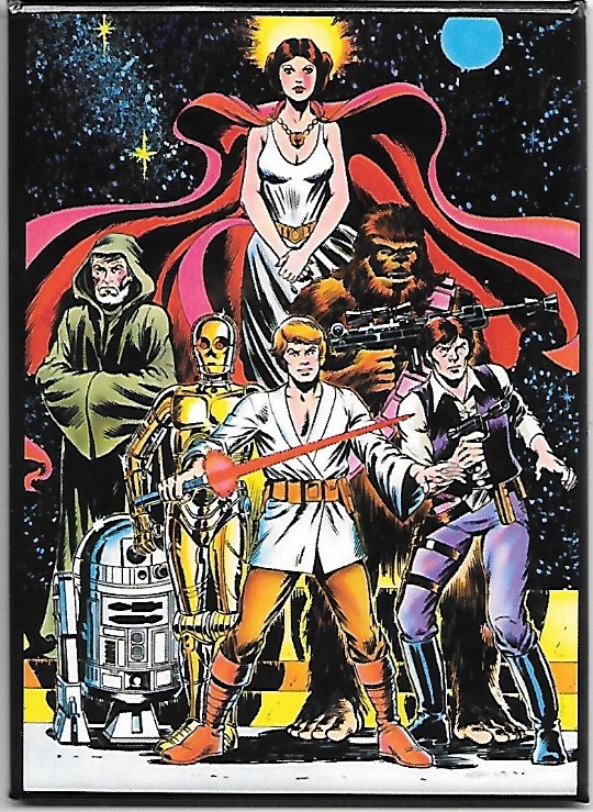 Star Wars Classic Group Comic Art Image Refrigerator Magnet NEW UNUSED