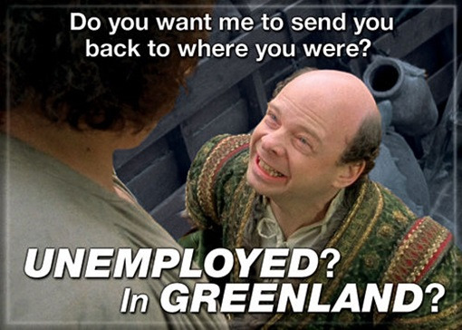 The Princess Bride Vizzini "Unemployed? In Greenland?" Refrigerator Magnet, NEW picture