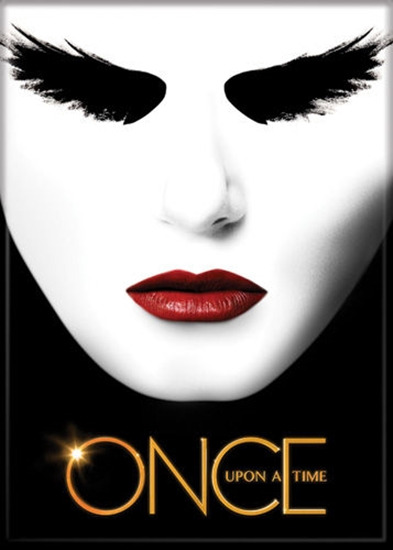 Once Upon A Time TV Series Black Swan Face Above Logo Refrigerator Magnet, NEW