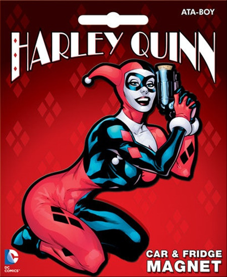 DC Comics Harley Quinn Die-Cut Figure Car Magnet Batman, NEW UNUSED picture