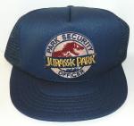 Jurassic Park Movie Park Security Officer Logo Patch on a Blue Baseball Cap Hat