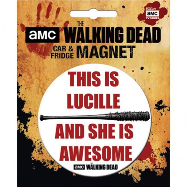 The Walking Dead This Is Lucille and She Is Awesome Car Magnet NEW UNUSED