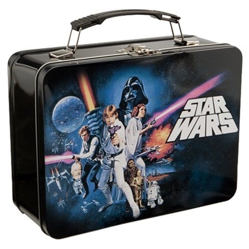 Star Wars A New Hope Movie Poster Art Large Tin Tote Lunchbox, NEW UNUSED