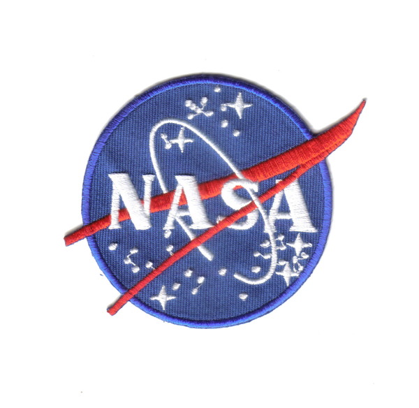 NASA US Space Agency Logo Embroidered Patch, NEW UNUSED