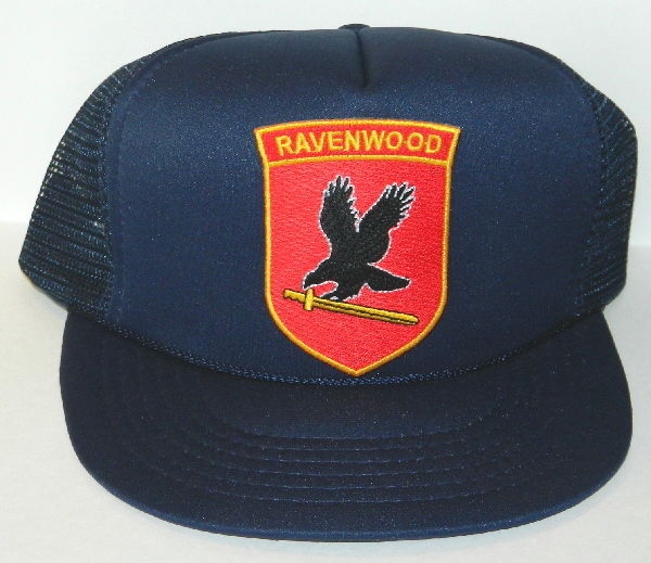 Jericho TV Series Ravenwood Security Logo Chest Patch o/a Black Baseball Cap Hat picture