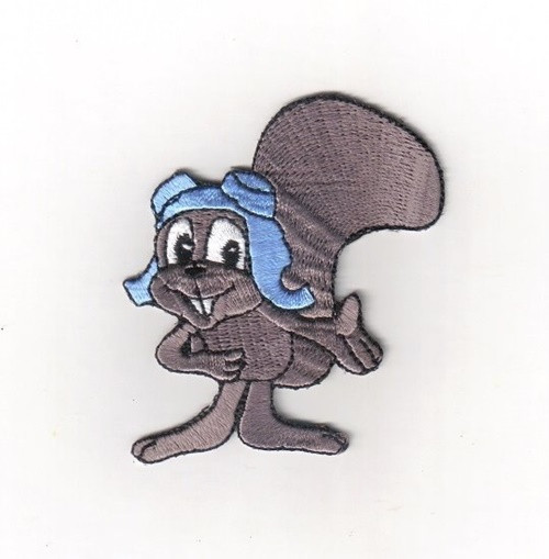 Rocky the Flying Squirrel (& Bullwinkle) Figure Embroidered Patch NEW UNUSED picture