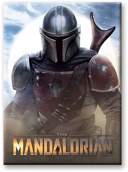 Star Wars The Mandalorian Figure Stare Art Image Refrigerator Magnet NEW UNUSED picture