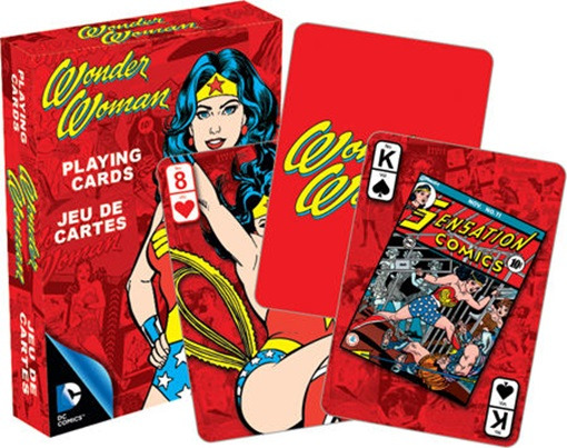 DC Comics Wonder Woman Retro Art Illustrated Poker Playing Cards Deck NEW SEALED picture