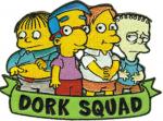 The Simpsons TV Series Dork Squad Group Embroidered Patch, NEW UNUSED