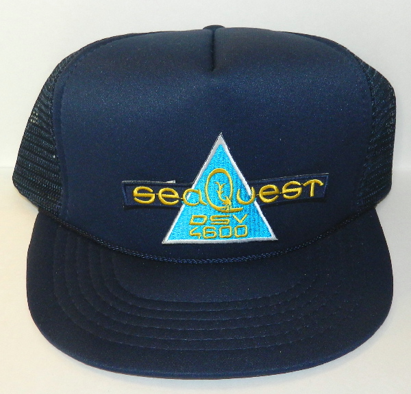 SeaQuest DSV 4600 TV Show Logo Chest Embroidered Patch o/a Blue Baseball Cap Hat picture