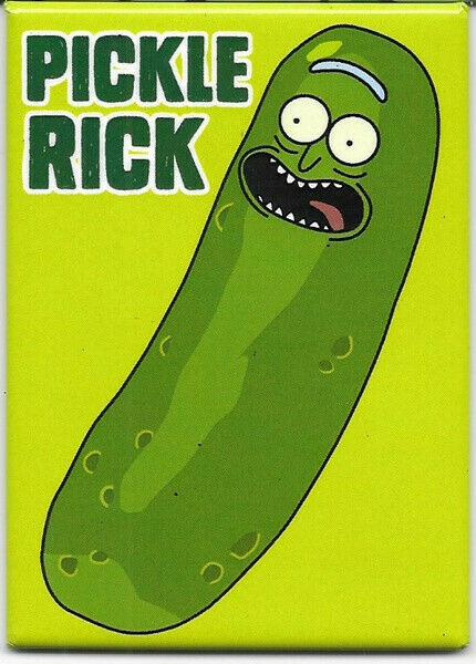 Rick and Morty Animated Series Pickle Rick Figure Refrigerator Magnet NEW UNUSED