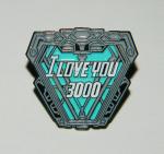 Marvel Comics Avengers Endgame Iron Man I Love You 3000 Metal Enamel Pin UNUSED