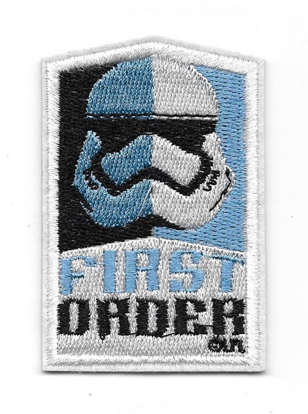 Star Wars The Force Awakens Movie First Order Trooper Logo Embroidered Patch NEW picture