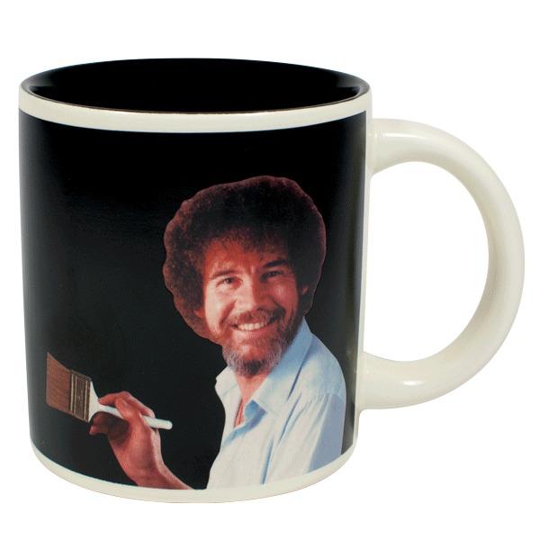 Bob Ross The Joy of Painting TV Show Self-Painting Ceramic Photo Mug NEW UNUSED picture