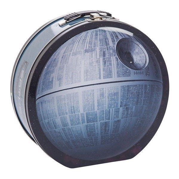 Star Wars The Death Star Shaped Large Tin Tote NEW UNUSED