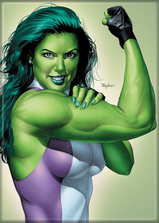 Marvel Comics She Hulk We Can Do It Comic Art Refrigerator Magnet, NEW UNUSED picture