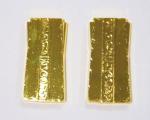 Star Trek Deep Space Nine Set of Two Gold Pressed Latinum Metal Bars, NEW UNUSED