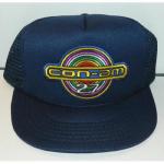 Outland Movie Con-am Logo Embroidered Patch on a Blue Baseball Cap Hat NEW