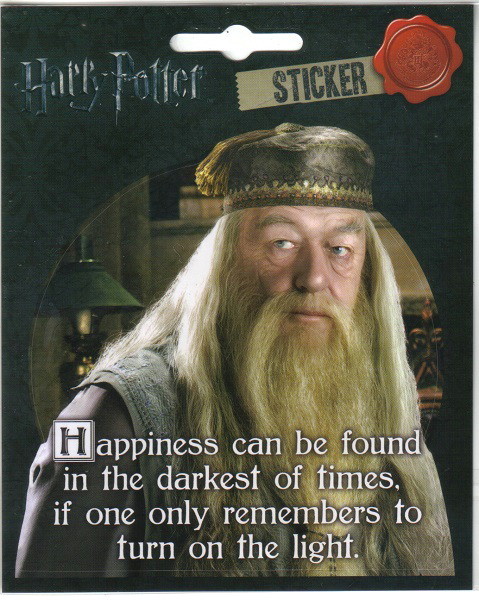 Harry Potter Prof. Dumbledore Quote Peel Off Image Sticker Decal, NEW UNUSED picture