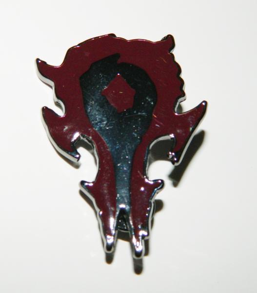 World of Warcraft Video Game The Horde Logo Metal Enamel Pin NEW UNUSED picture