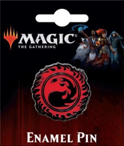 Magic the Gathering Card Game Red Mountain Mana Logo Metal Enamel Pin NEW UNUSED
