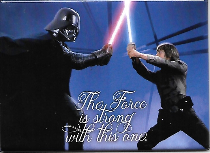 Star Wars Vader Luke The Force is strong with this one Photo Refrigerator Magnet picture