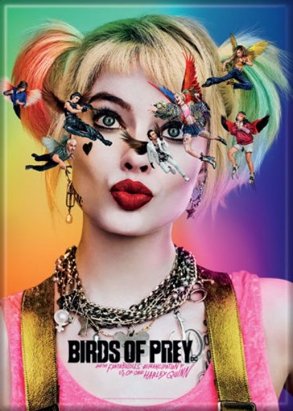Birds of Prey Movie Harley Quinn and Flying People Photo Refrigerator Magnet NEW