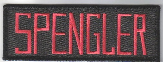 Ghostbusters Movie Spengler Uniform Name Embroidered Chest Patch, NEW UNUSED picture