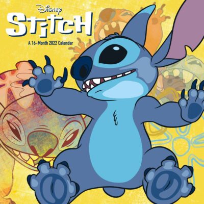 Walt Disney Stitch (Lilo & Stitch) Art 16 Month 2022 Wall Calendar NEW