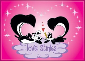 Looney Tunes Pepe Le Pew Love Stinks Image Refrigerator Magnet NEW UNUSED picture