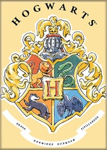 Harry Potter Whimsy Hogwarts Crest Image Refrigerator Magnet NEW UNUSED