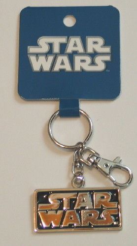 Star Wars Name Logo Metal 3-D Keychain Keyfob 2011 Licensed, NEW UNUSED