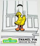 Sesame Street TV Show Big Bird Waving Metal Enamel Pin NEW UNUSED