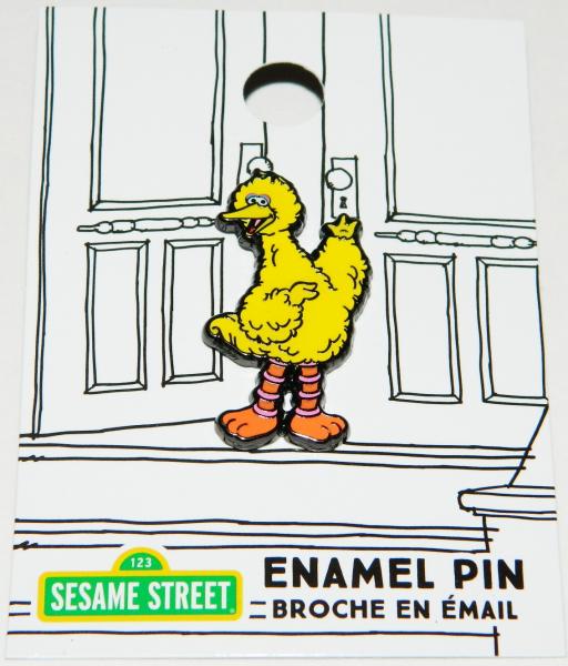 Sesame Street TV Show Big Bird Waving Metal Enamel Pin NEW UNUSED picture