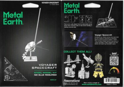 NASA Space Program Voyager Spacecraft Metal Earth Steel Model Kit NEW SEALED picture