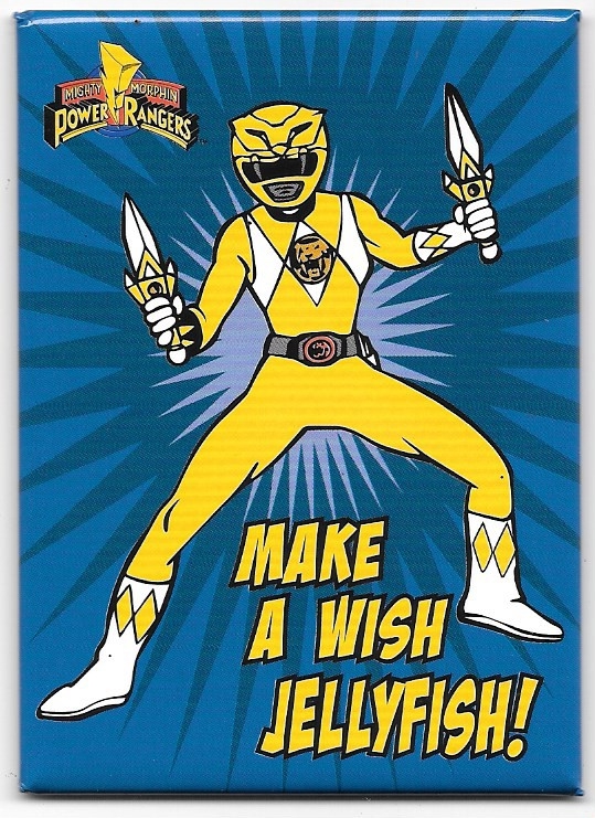 Mighty Morphin Power Rangers Make A Wish Jellyfish! Refrigerator Magnet UNUSED