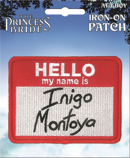 The Princess Bride Hello my name is Inigo Montoya Badge Embroidered Patch UNUSED picture