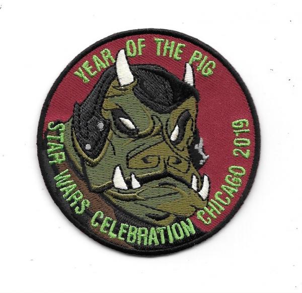 Star Wars Celebration Chicago 2019 Year of The Pig Embroidered Patch NEW UNUSED picture