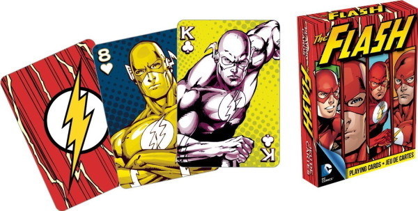 DC Comics The Flash Comic Art Illustrated Playing Cards 52 Images, NEW SEALED picture