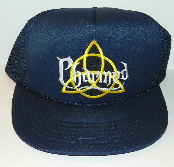 Charmed TV Show Power of Three Name Logo Patch on a Black Baseball Cap Hat NEW picture