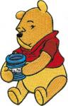 Walt Disney Winnie the Pooh Figure Sitting with Honey Embroidered Patch UNUSED