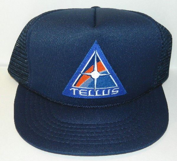 Space Above and Beyond TV Series Tellus Logo Patch on a Blue Baseball Cap Hat