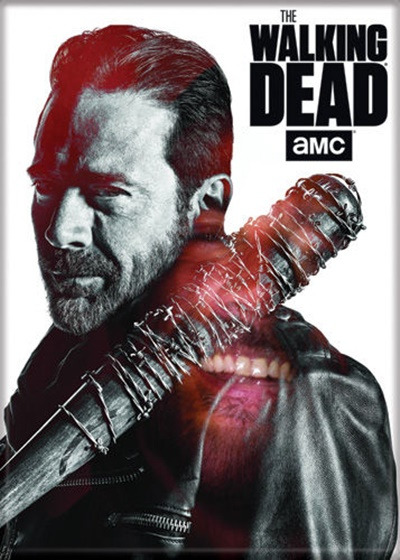 The Walking Dead TV Series Negan With Lucille Photo Refrigerator Magnet UNUSED picture